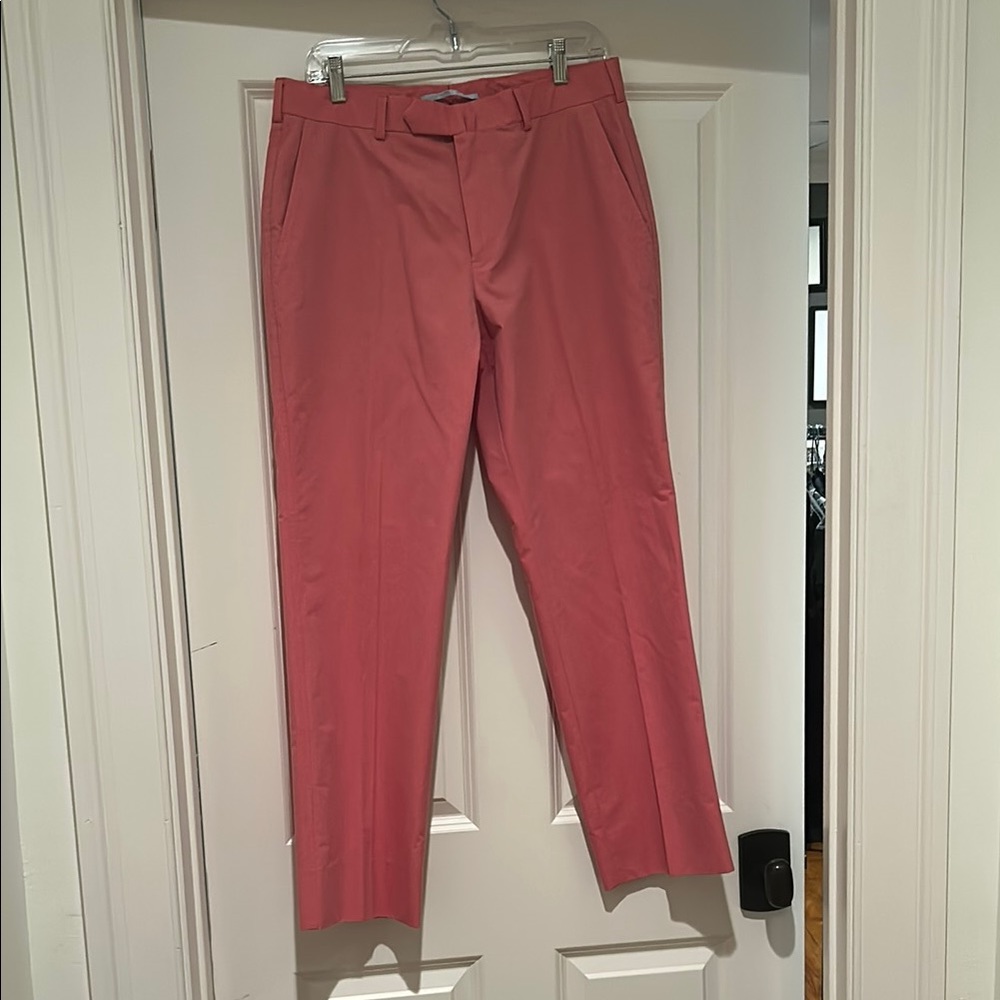 Men's Pink Brooks Brothers Fitzgerald Pants 34/30